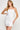 Stretch Linen Lace Up Corset Set Ruched Mini Skirt