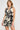Abstract Floral Halter Wrap Open Back Mini Dress