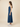 Lace-Up Front Denim Midi Dress
