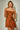 Floral Print Mini Slip Dress in Rust