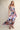 Abstract Print Halter Open-Back Maxi Dress