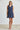 Romantic Boho Summer Day Dress - Navy