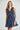 Romantic Boho Summer Day Dress - Navy