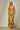 Abstract Leaf Print Strapless Maxi Dress in Olive