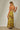 Abstract Leaf Print Strapless Maxi Dress in Olive