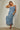 Ruffle Trim Flowy Maxi Dress - Blue