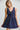 Denim Lace-Up Mini Dress in Dark Wash