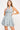 Luna Mini Dress - Tiered Check Print Cowl Neck