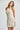 Cascade Midi Dress - Ruched A Line Textured Halter - Brick