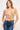 Suede Eyelet Tie Ruched Halter Neck Crop Top