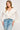 Peplum Knit Cardigan - Floral Embroidered Bell Sleeve