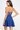 Bandage Halter Skater Mini Dress - ROYAL